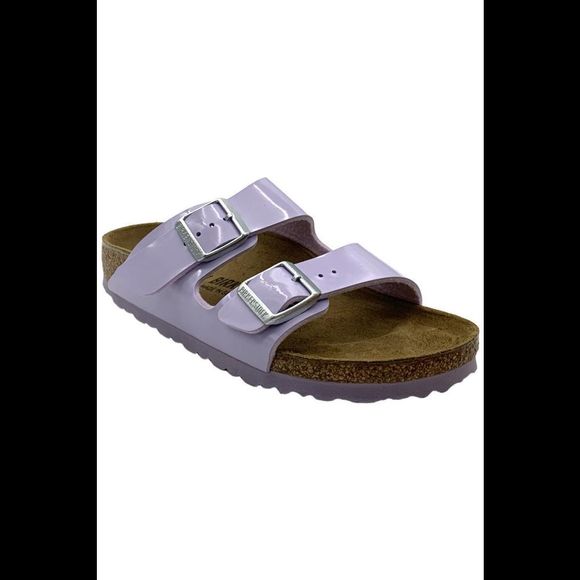Birkenstock Women's Arizona Patent Comfort Sandal Purple - Narrow - Picture 1 of 3